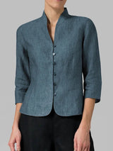 Women's Chambray Top – Light Feel & Versatile Fit Blouse