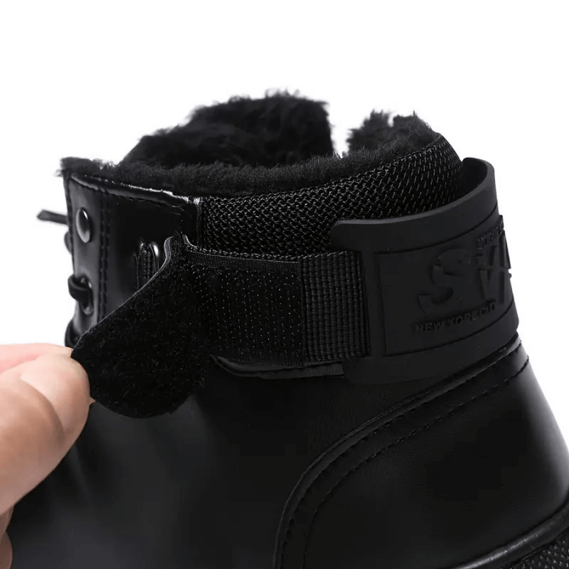 Men's High-Top Leather Trainers | Urban & Versatile