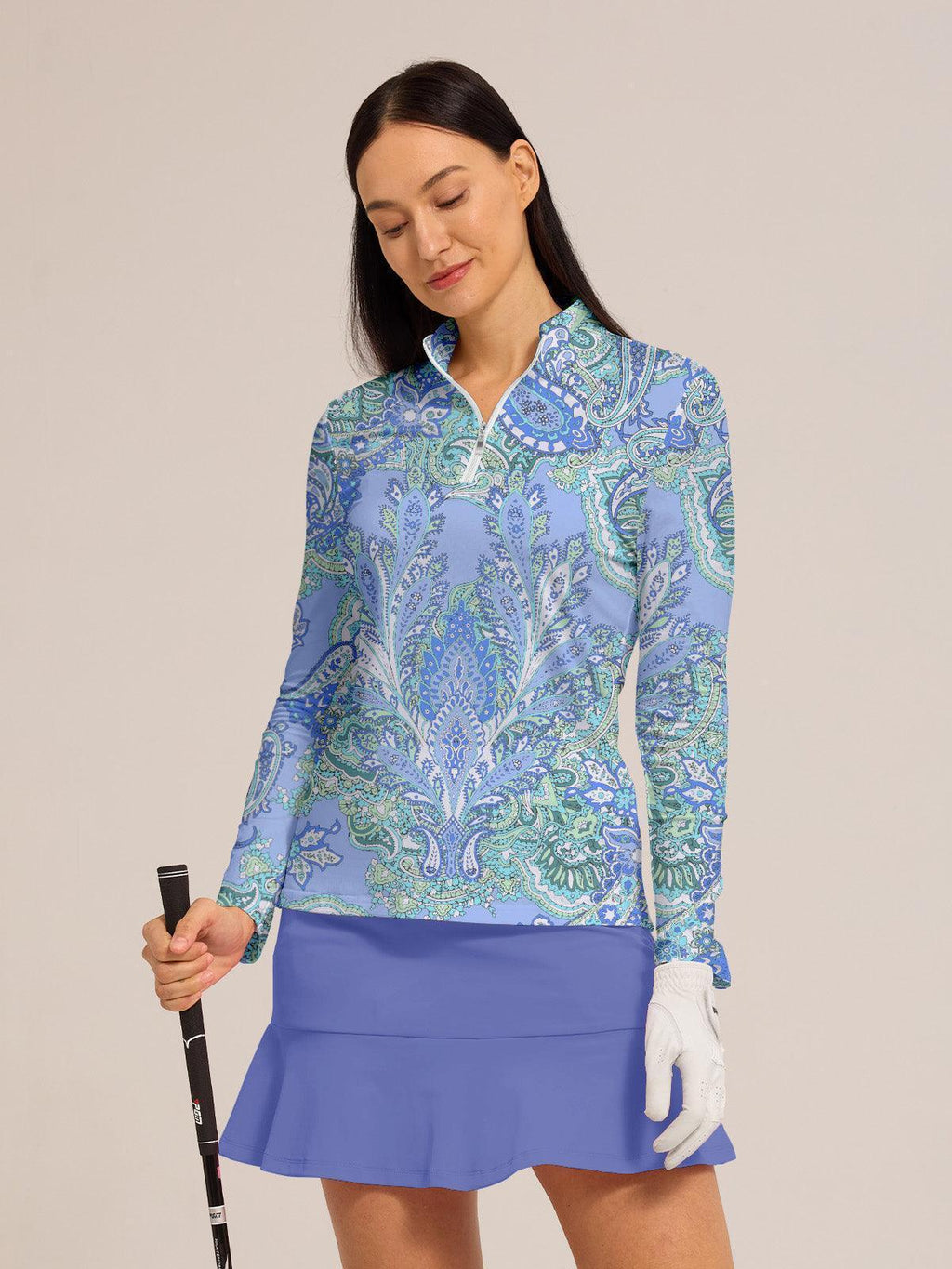 Women’s Lightweight UPF50 Golf Quarter-Zip Pullover