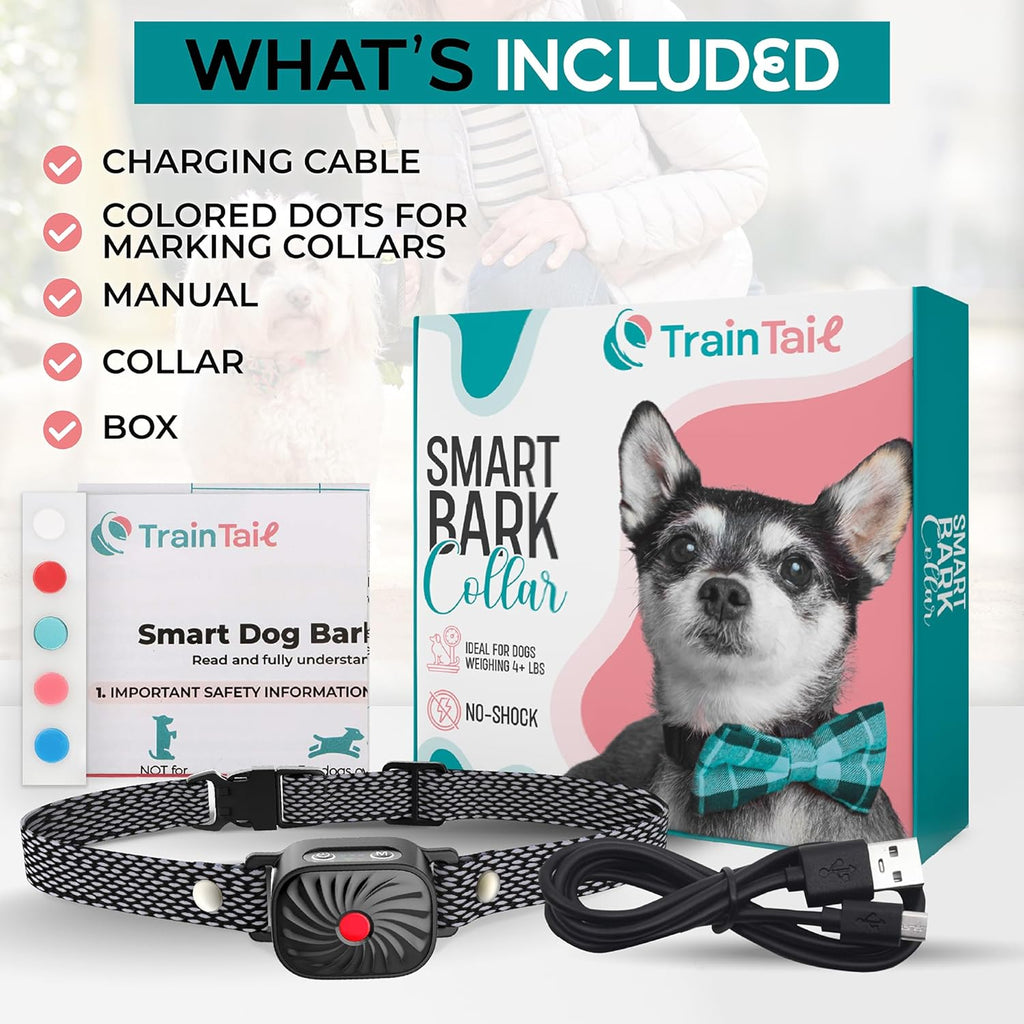 Collare Antiabbaio per Cani di Piccola Taglia | Con Suono e Vibrazione | Impermeabile IP87 | Regolabile e Addestramento Delicato