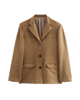 Women's Brown Suede Jacket | Classic, Soft & Stylish Outerwear
