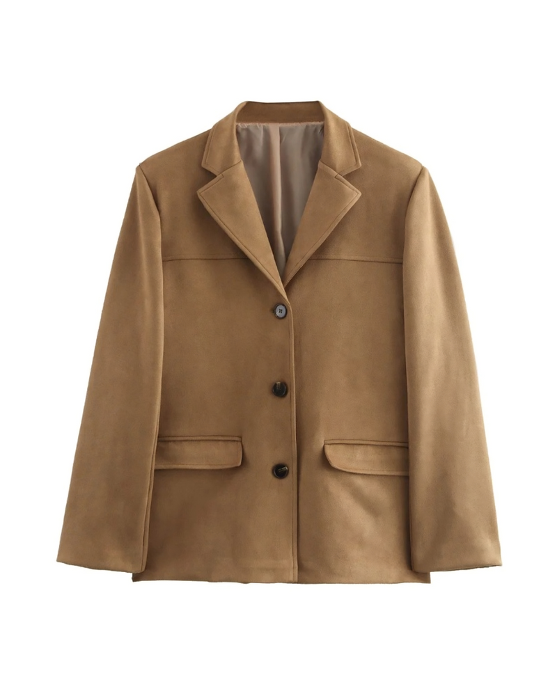 Women's Brown Suede Jacket | Classic, Soft & Stylish Outerwear