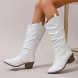 Women's Chunky Leather Boots | Stylish, Comfortable & Versatile