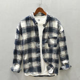 Millstone Plaid Shirt for Men – Long Sleeve Casual Checked Shirt