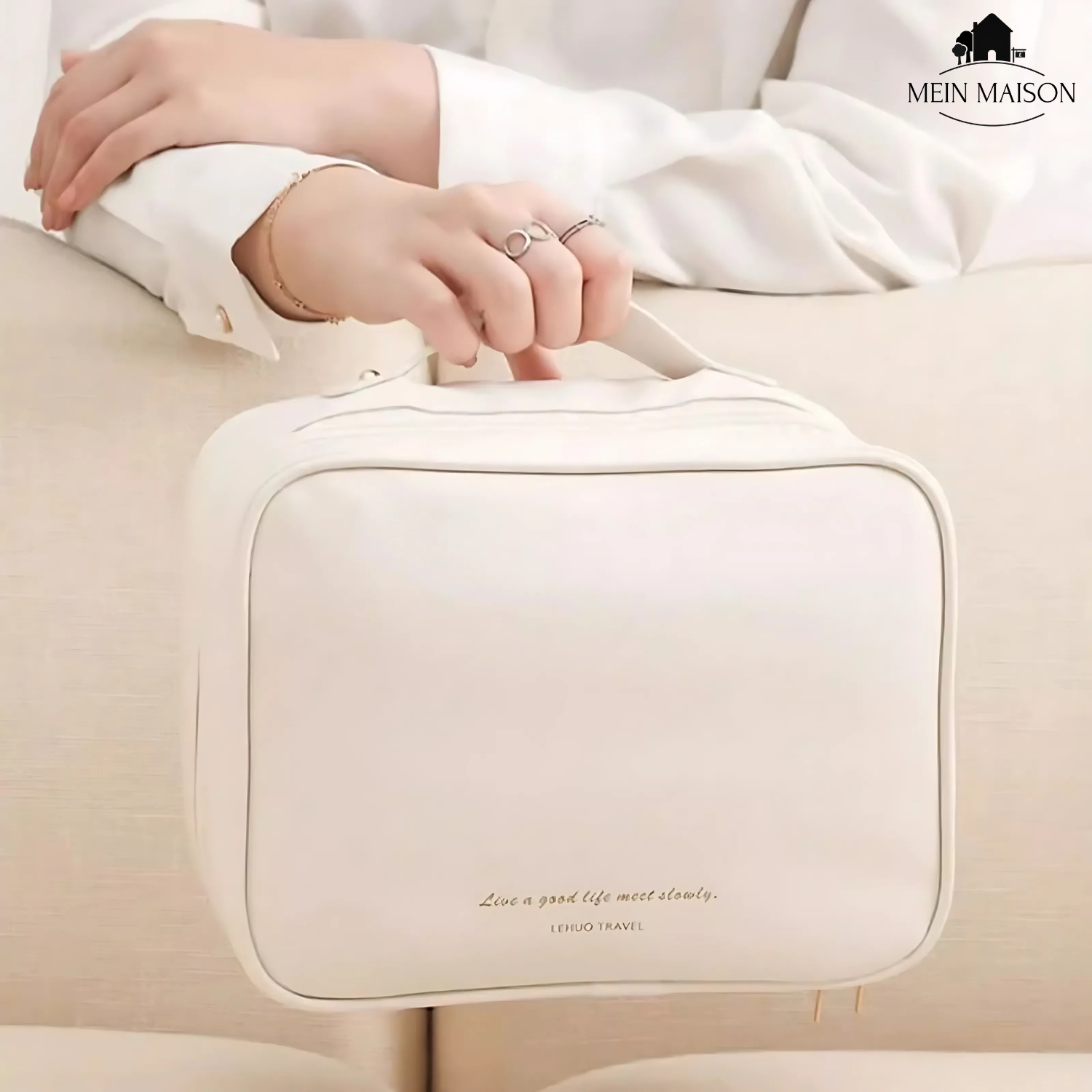 Multi-Compartment Cosmetic Bag - Stay Organized Anywhere