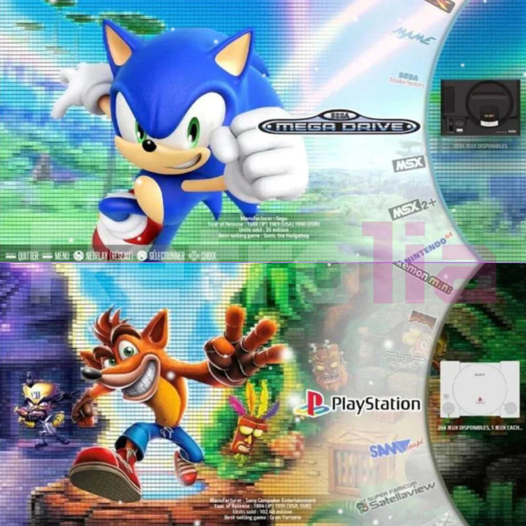 64GB Retro Game Stick with 2 Controllers - Over 20,000 Games
