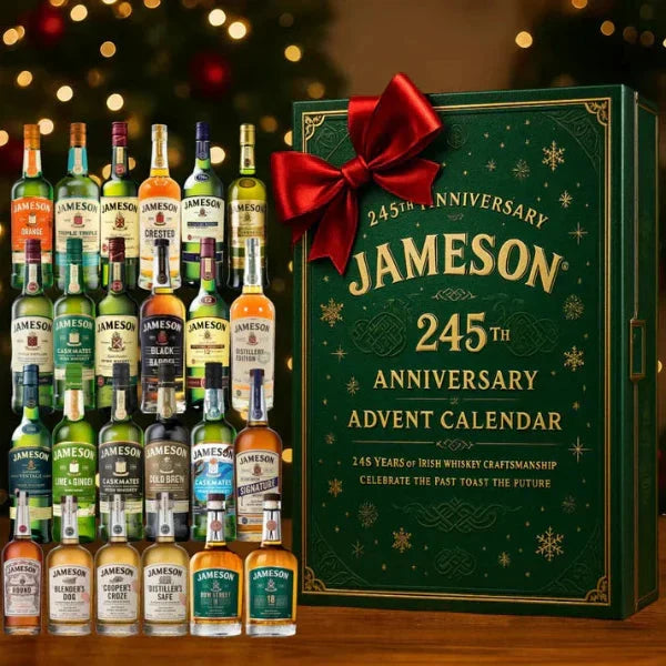 24-Day Whisky Advent Calendar 2026 | Decorative Mini Bottle Christmas Ornaments | Holiday Countdown Gift for Whiskey Lovers