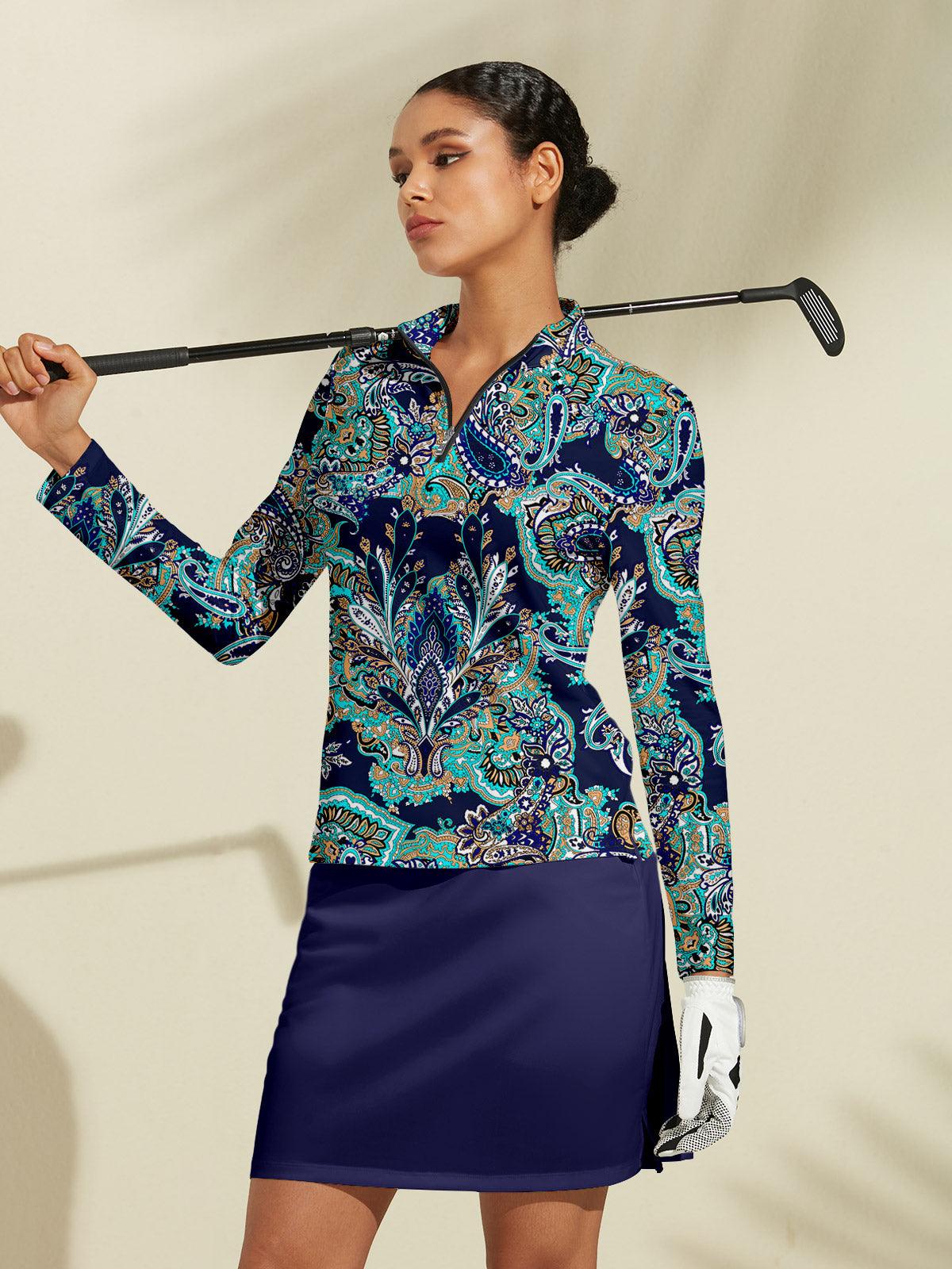Women’s Lightweight UPF50 Golf Quarter-Zip Pullover
