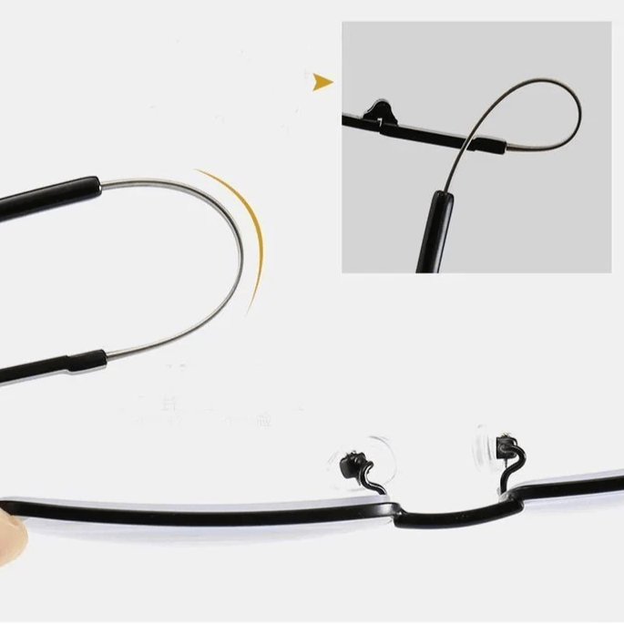 Titanium Progressive Dual-Use Reading Glasses for Distance and Near Vision