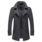 Men’s Two-Piece Wool Blend Winter Coat