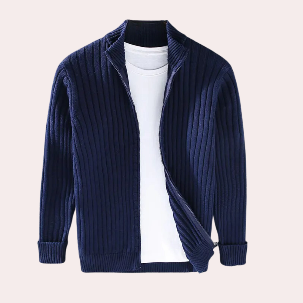 Cardigan Uomo con Zip in Maglia – Maglieria Casual Moderna
