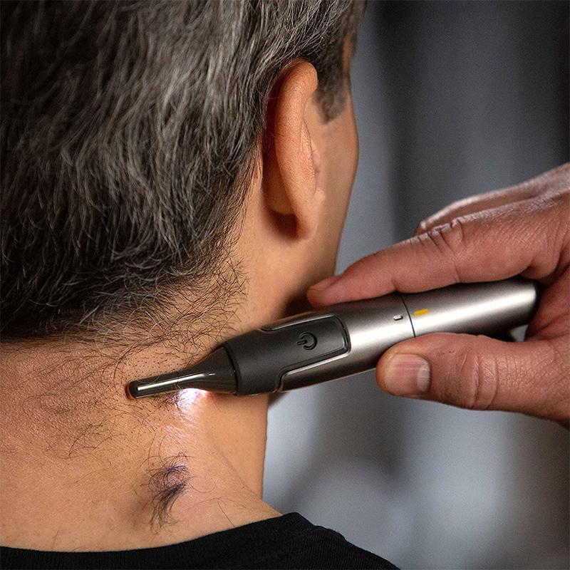 Ultra-Thin Precision Trimmer | Micro-Oscillation Blades | Titanium-Stainless Steel Technology | Integrated LED Lighting | Ergonomic Design