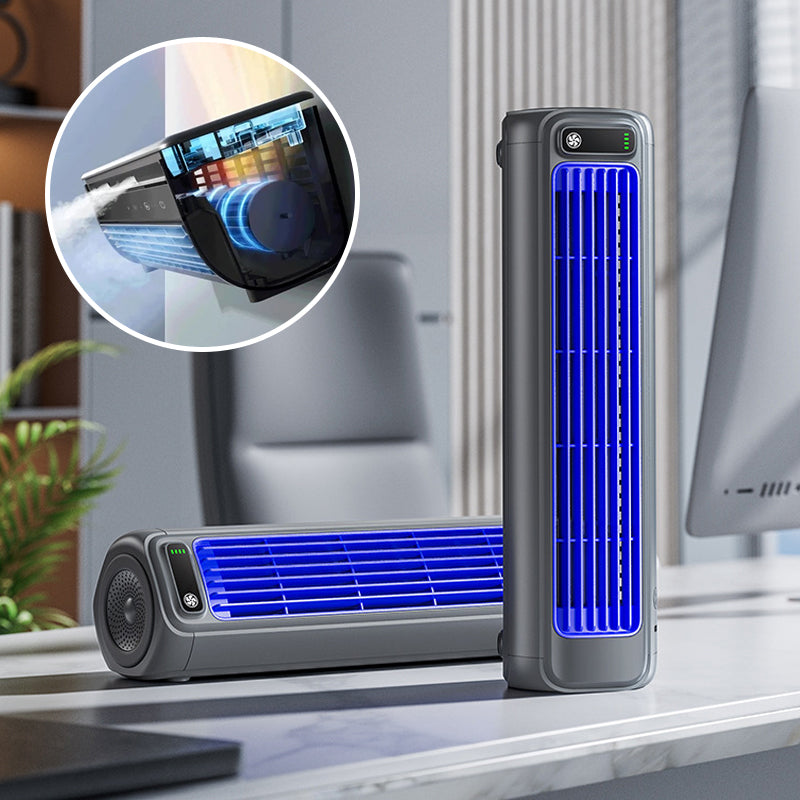 Mobile Air Conditioner | 3-in-1 Fan & Wall Mount | 12h Battery | Compact & Wireless