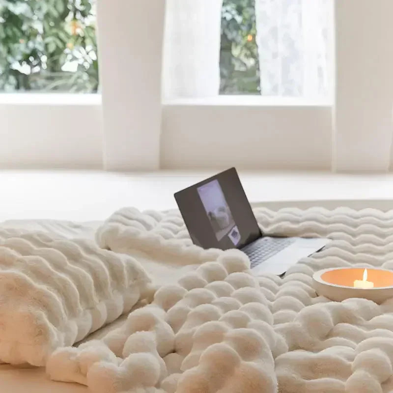 SnuggleSoft Fluffy Blanket | Reversible | Year-Round Warmth | Fleece