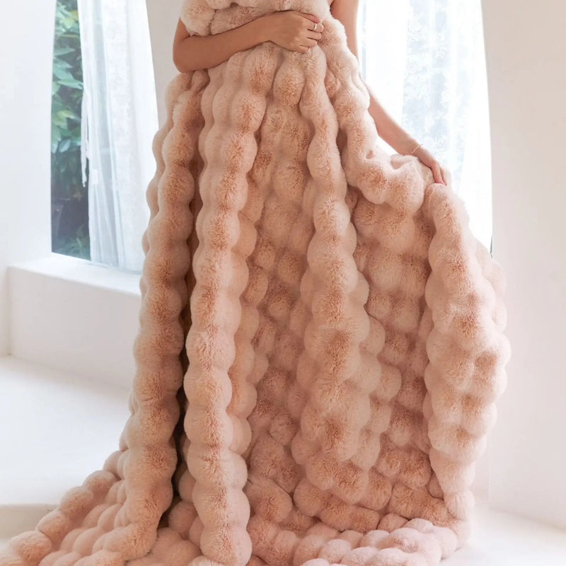 Coperta Morbida SnuggleSoft | Reversibile | Calore per Tutto l'Anno | Pile
