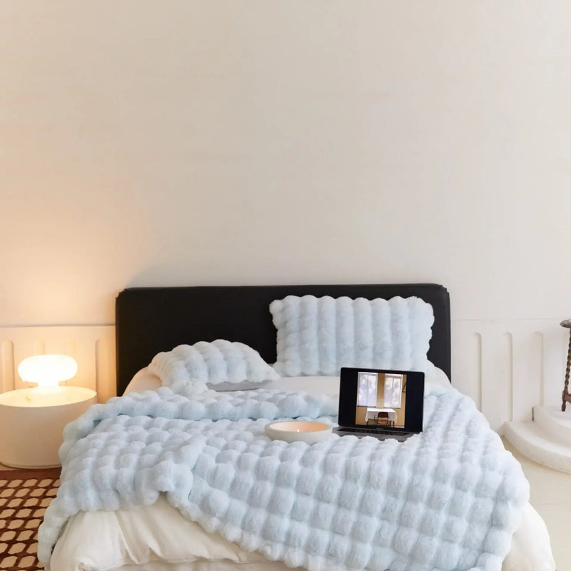 Coperta Morbida SnuggleSoft | Reversibile | Calore per Tutto l'Anno | Pile