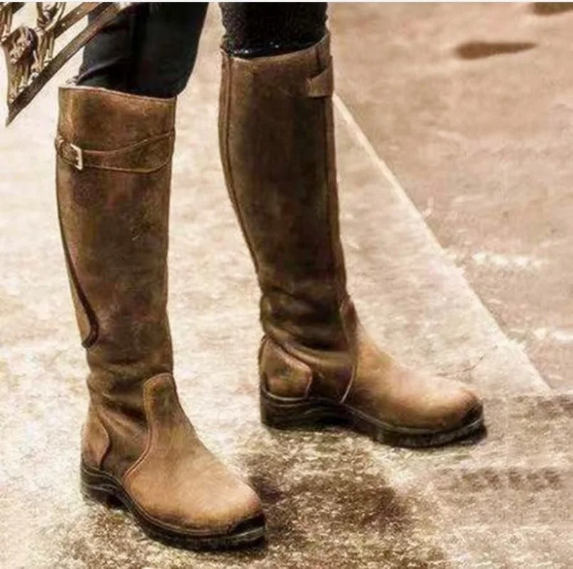 Premium Winter Riding Boots  Waterproof Leather Design - Product detail 4