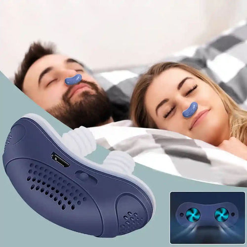 Anti-Schnarch Nasengerät mit Luftstrom | Kompakte Atemhilfe ohne Maske | USB-aufladbar | MicroBreath