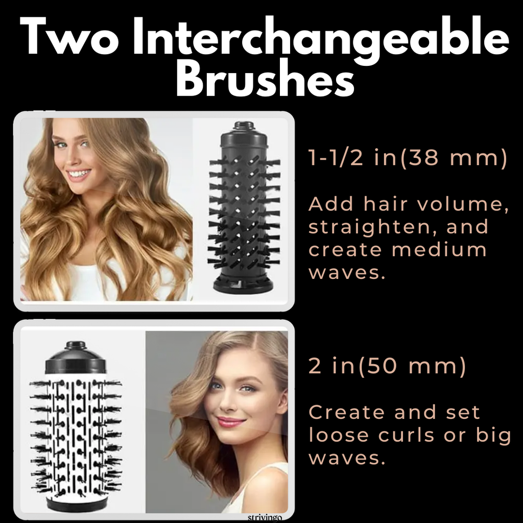 Rotating Hair Dryer Styler  2-in-1 Volumizing Brush System - Product detail 5