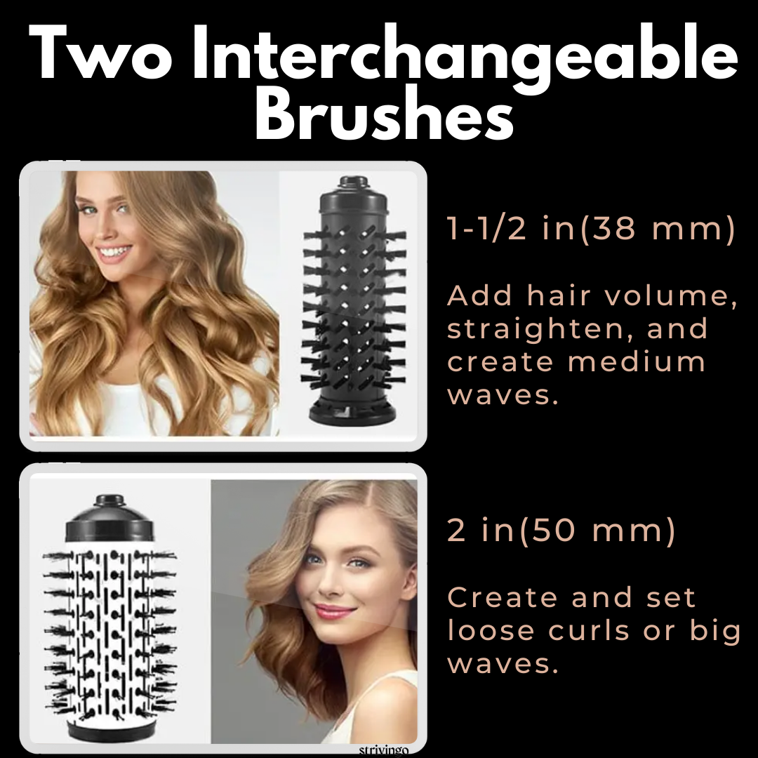 Rotating Hair Dryer Styler  2-in-1 Volumizing Brush System - Product detail 5