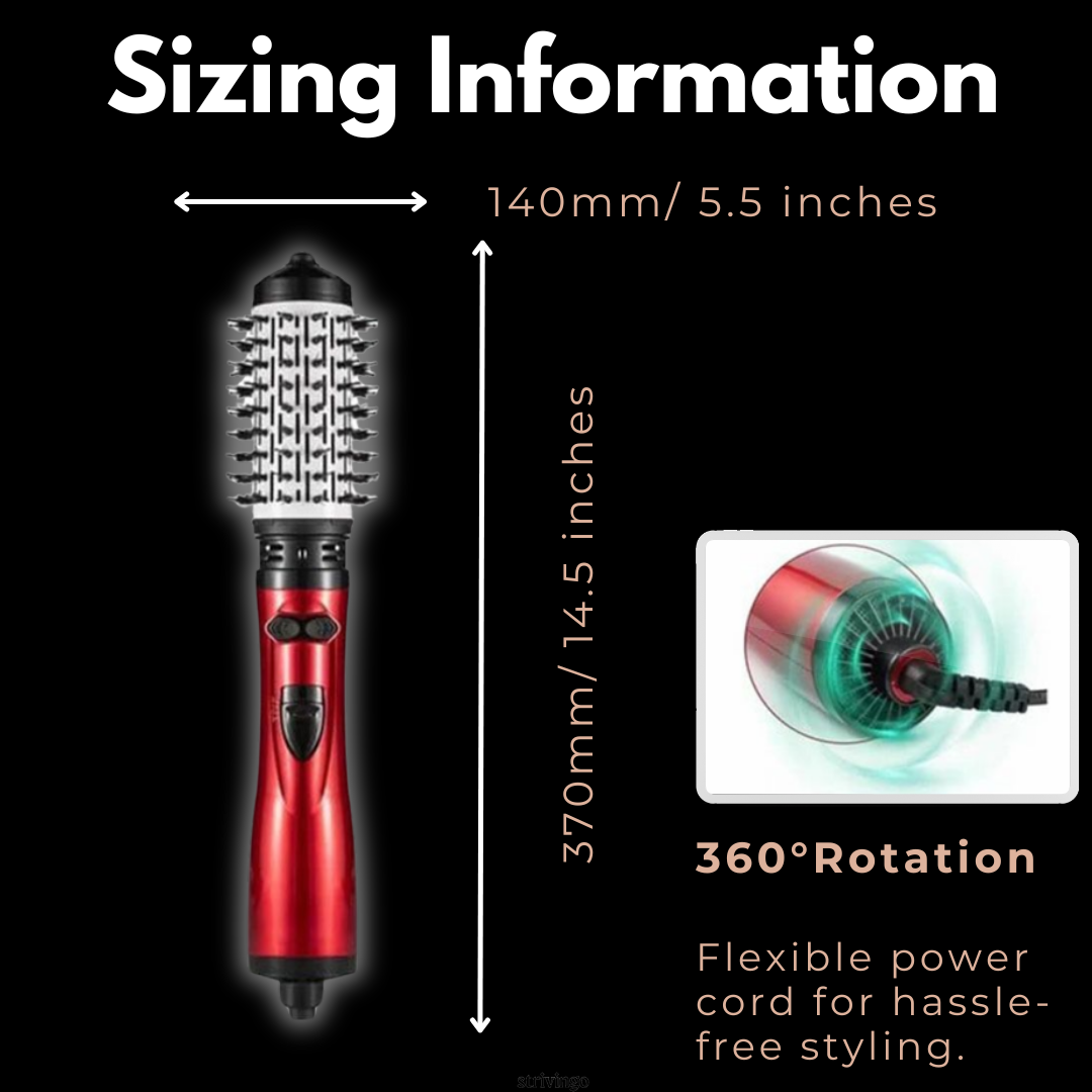 Rotating Hair Dryer Styler  2-in-1 Volumizing Brush System - Product detail 8