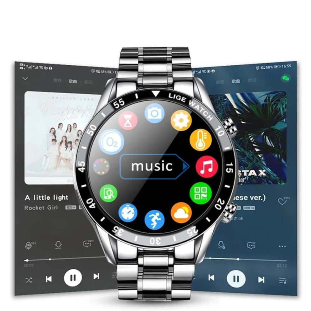Stainless Steel Smart Watch  AMOLED Display with 4G Connectivity - Product detail 4