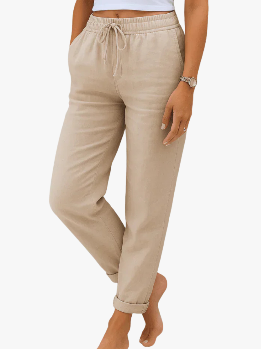 Women's Stretch Linen Trousers