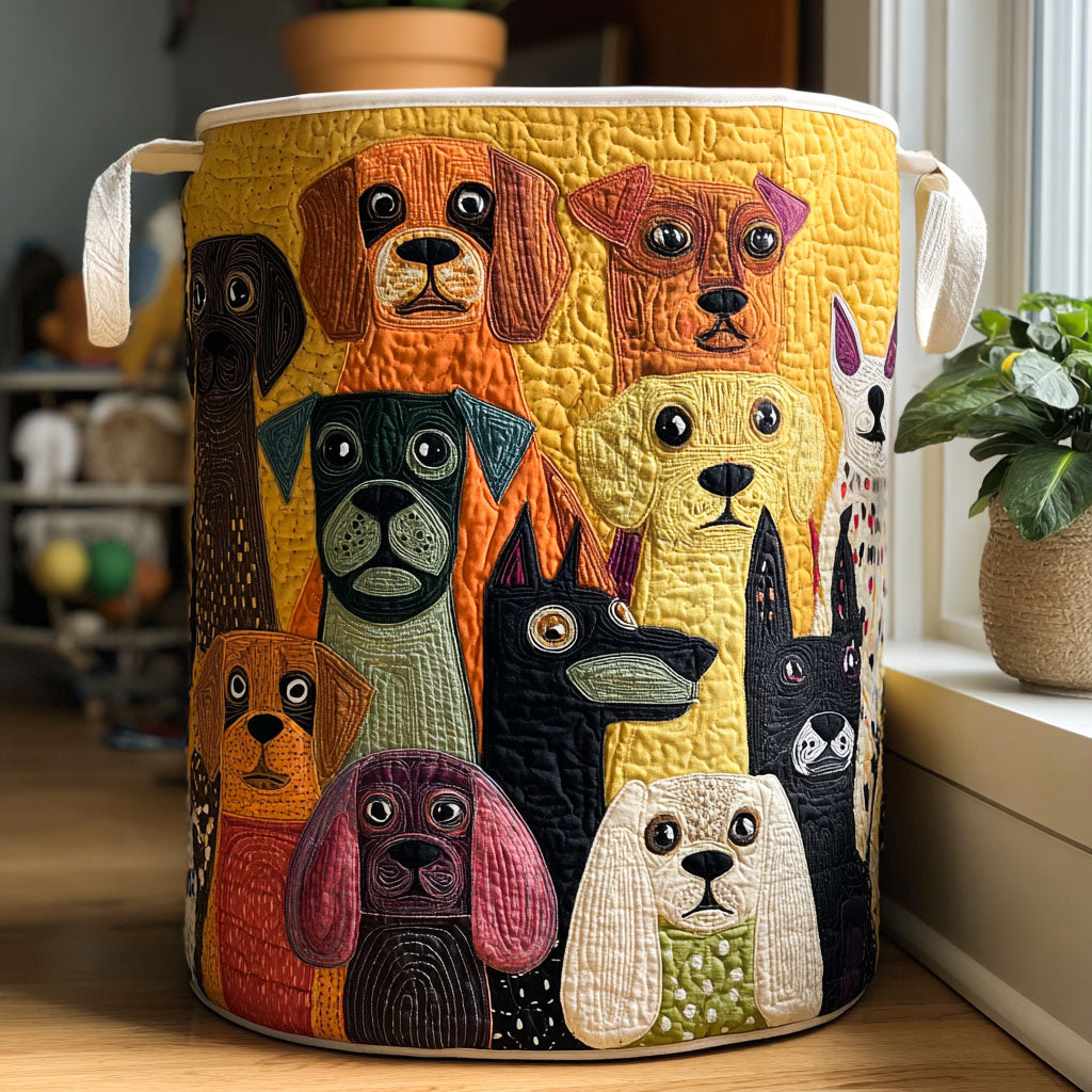 Magic Quilted Laundry Basket