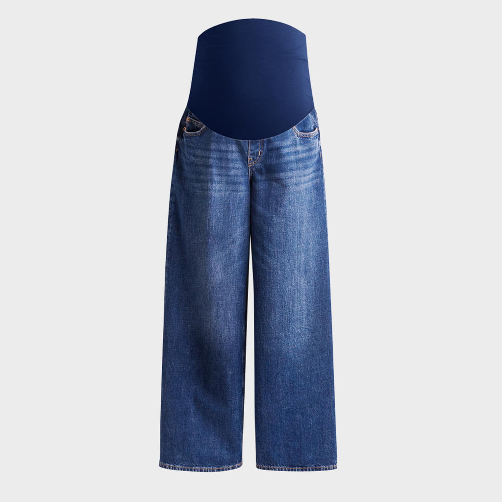 Jeans premaman a gamba larga