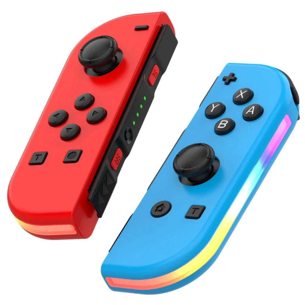MEELANO Bluetooth Joystick Til Nintendo Switch Unikke Farver Trådløst LED-håndtag