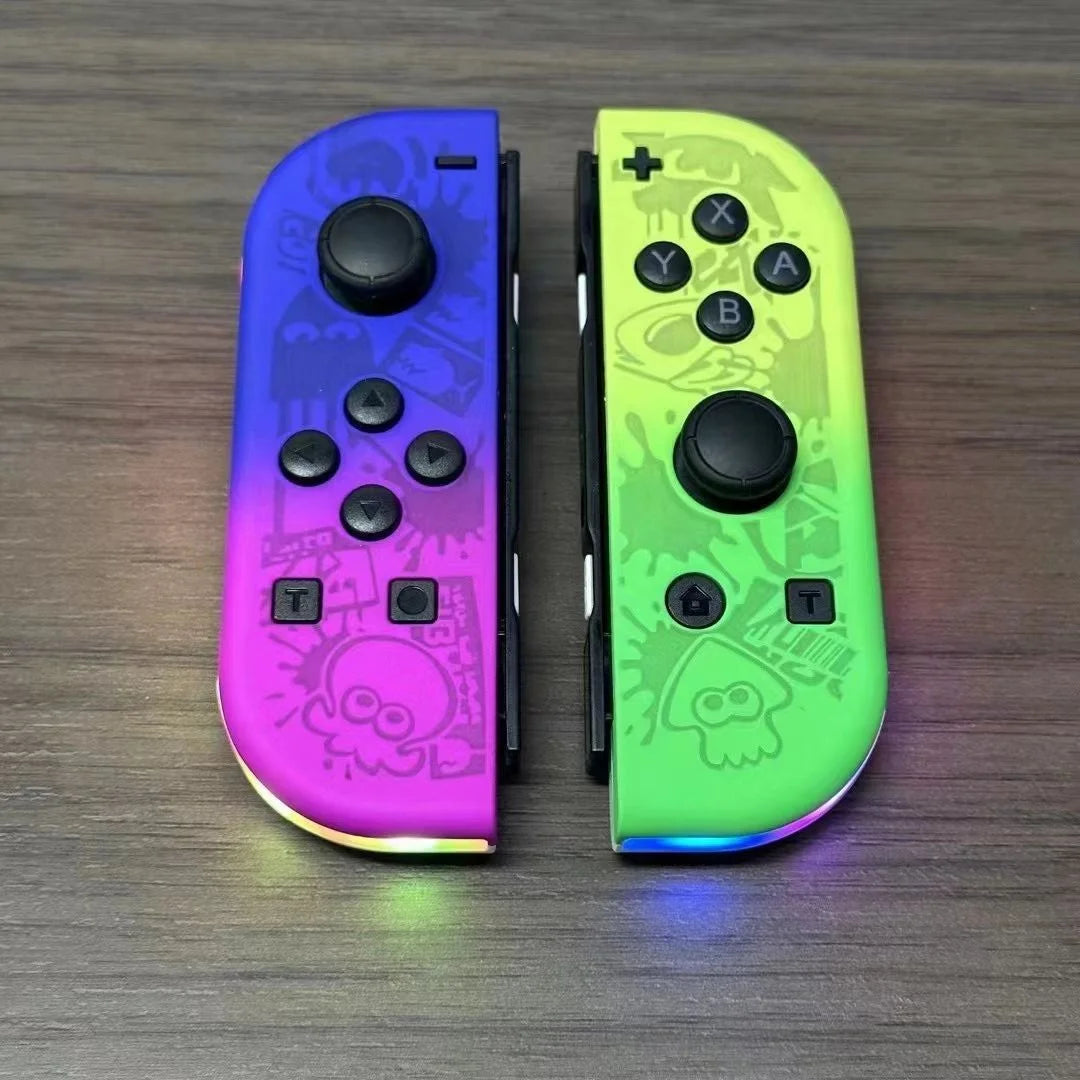 MEELANO Bluetooth Joystick Til Nintendo Switch Unikke Farver Trådløst LED-håndtag