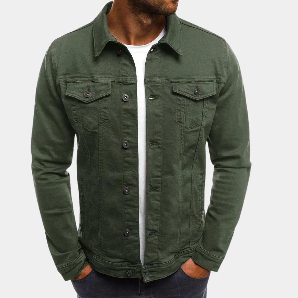 Giacca di Jeans Casual da Uomo - Stile Senza Tempo e Comfort Quotidiano