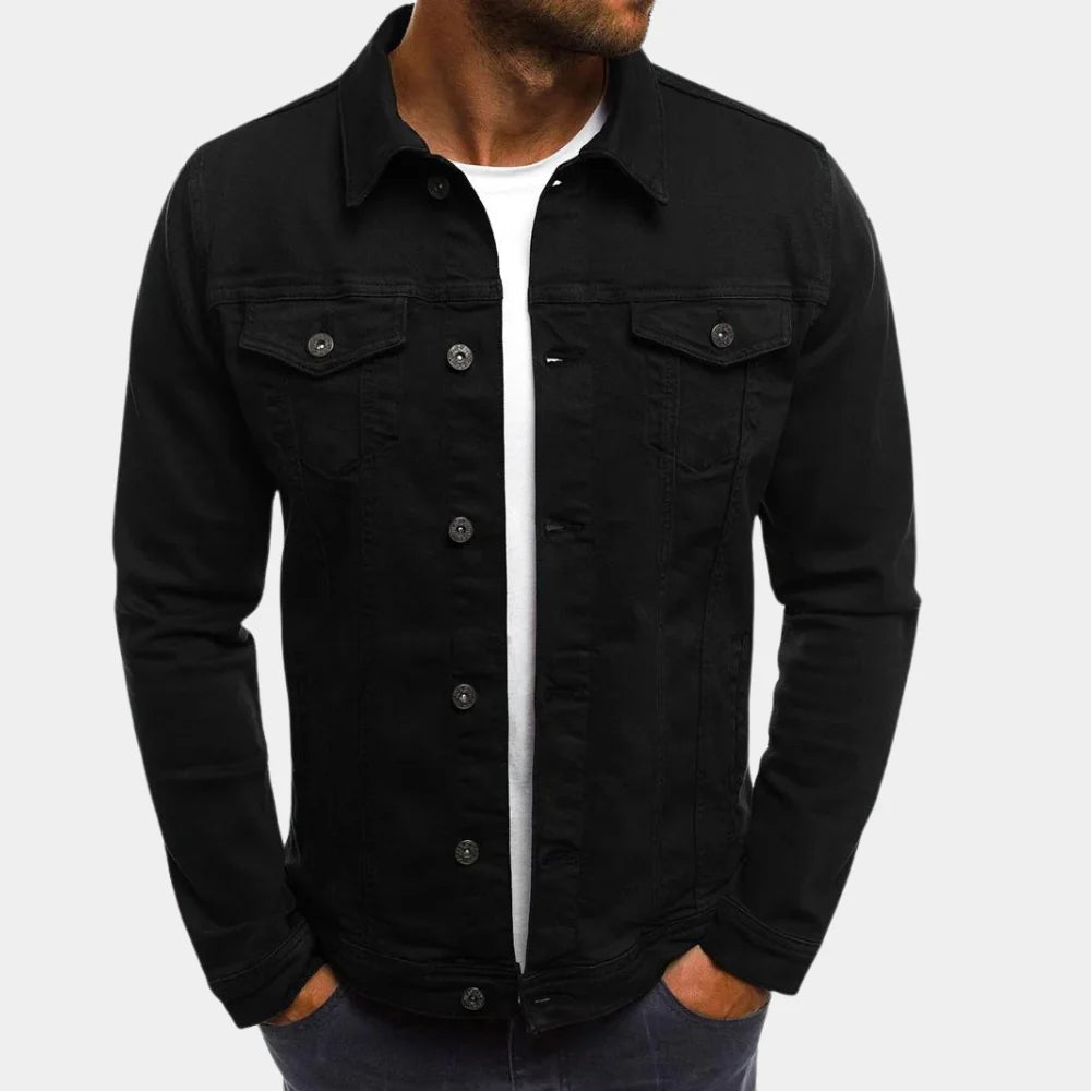 Giacca di Jeans Casual da Uomo - Stile Senza Tempo e Comfort Quotidiano