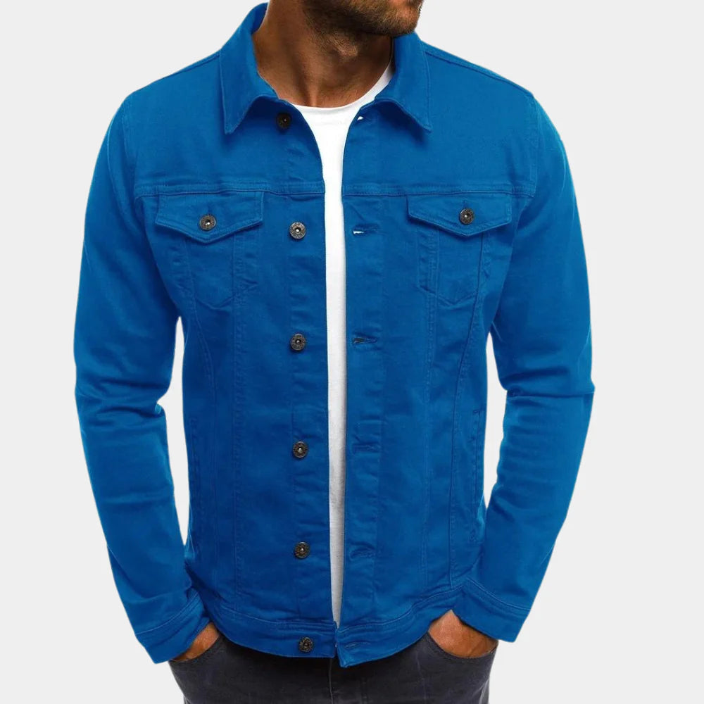 Giacca di Jeans Casual da Uomo - Stile Senza Tempo e Comfort Quotidiano