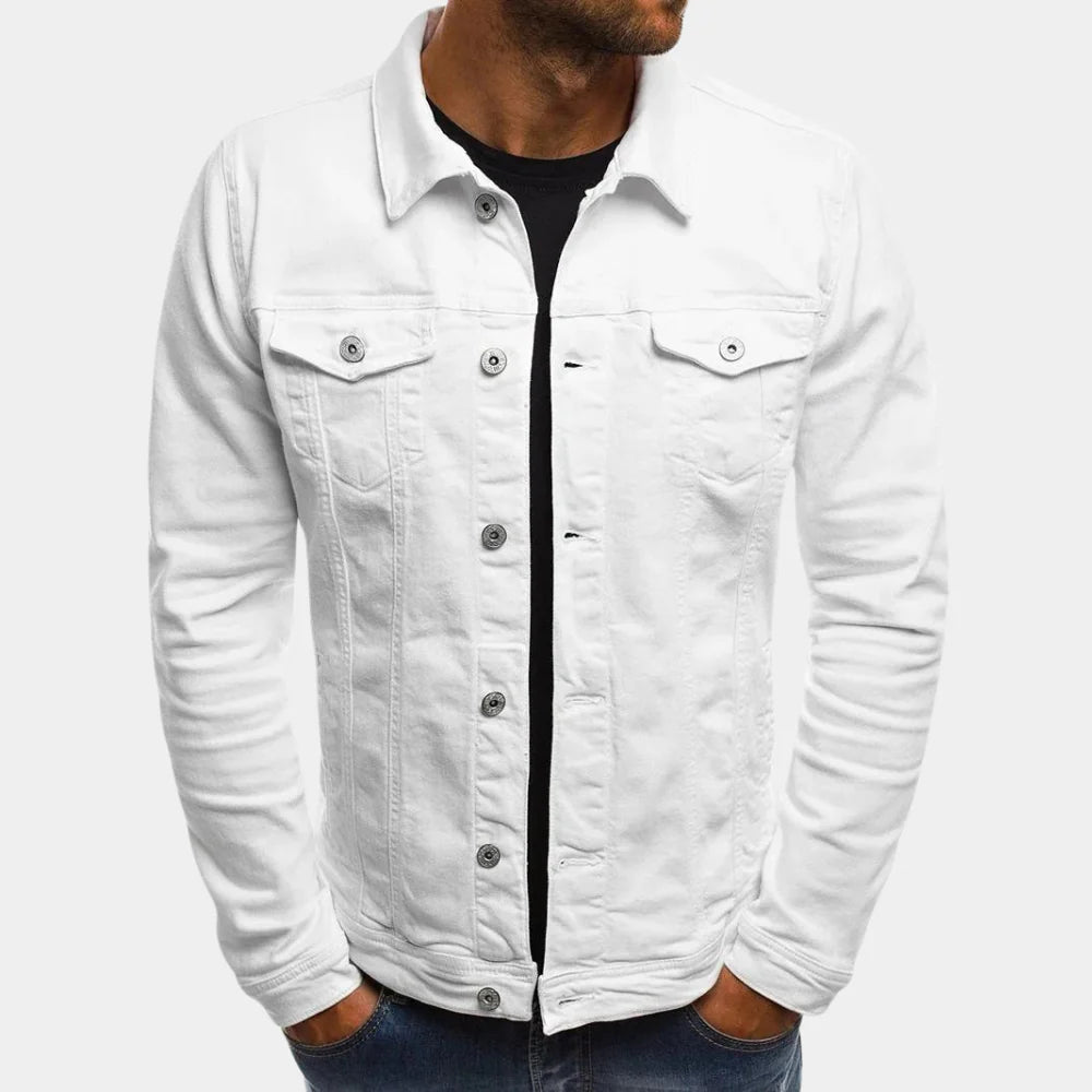 Giacca di Jeans Casual da Uomo - Stile Senza Tempo e Comfort Quotidiano