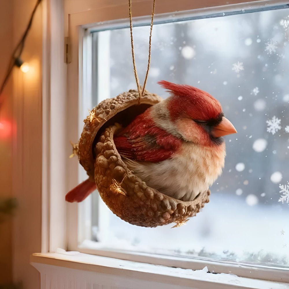 Christmas Ornaments Woodland Animal Acorn Tree Decor