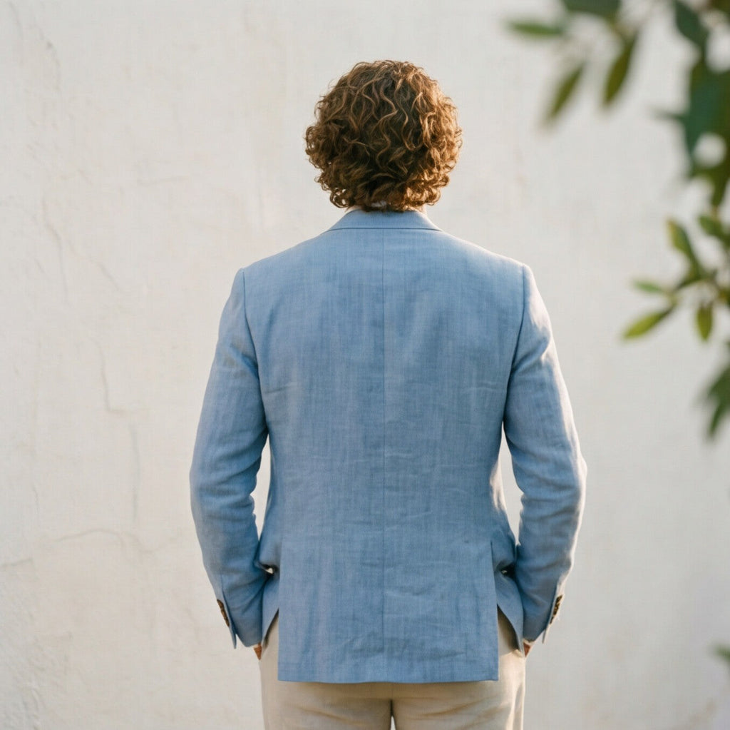 Classic Men's Blazer Jacket - Tailored Fit Sport Coat for Formal and Casual Wear
