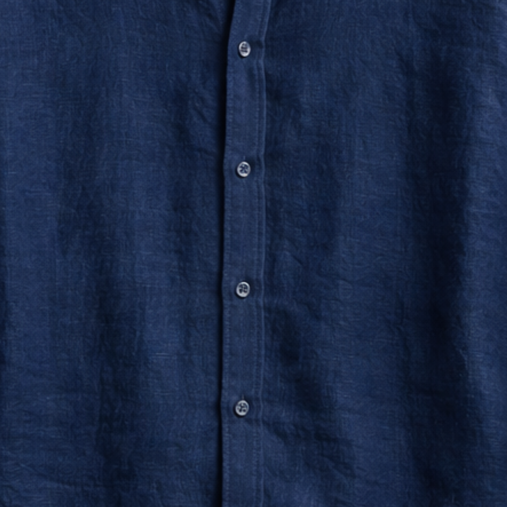 Camicia Estiva di Lino – Maniche con Bottoni e Risvolto