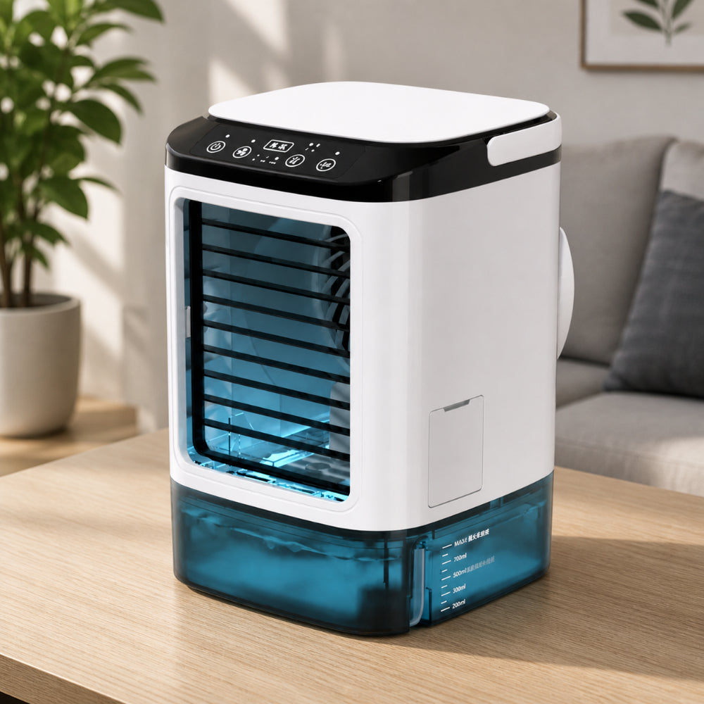 3-in-1 Air Cooler — Cooling, Ventilating & Humidifying, 900 ml Tank