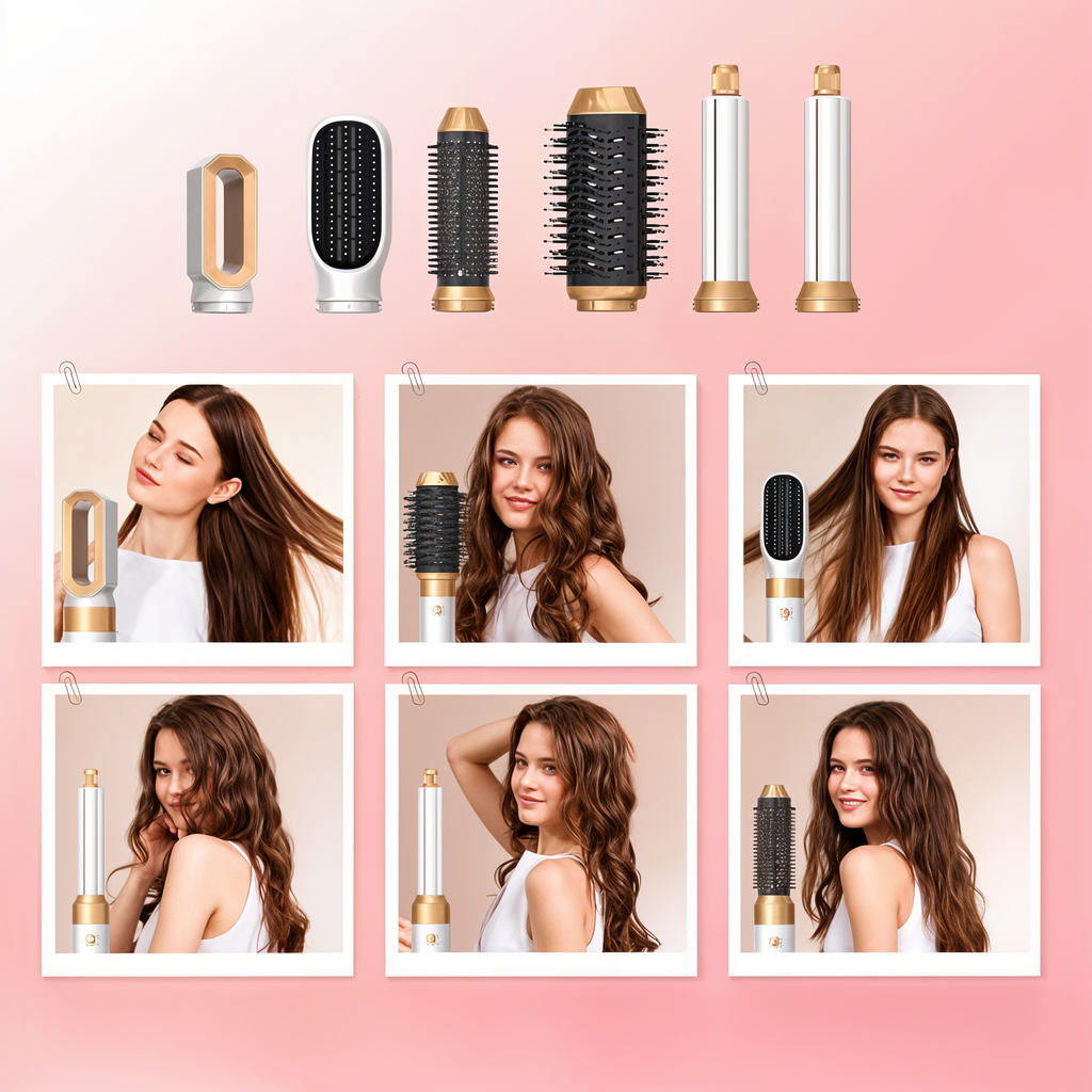 5-in-1 Hair Dryer Styler  Ionic Technology with Multiple Attachments - Product example