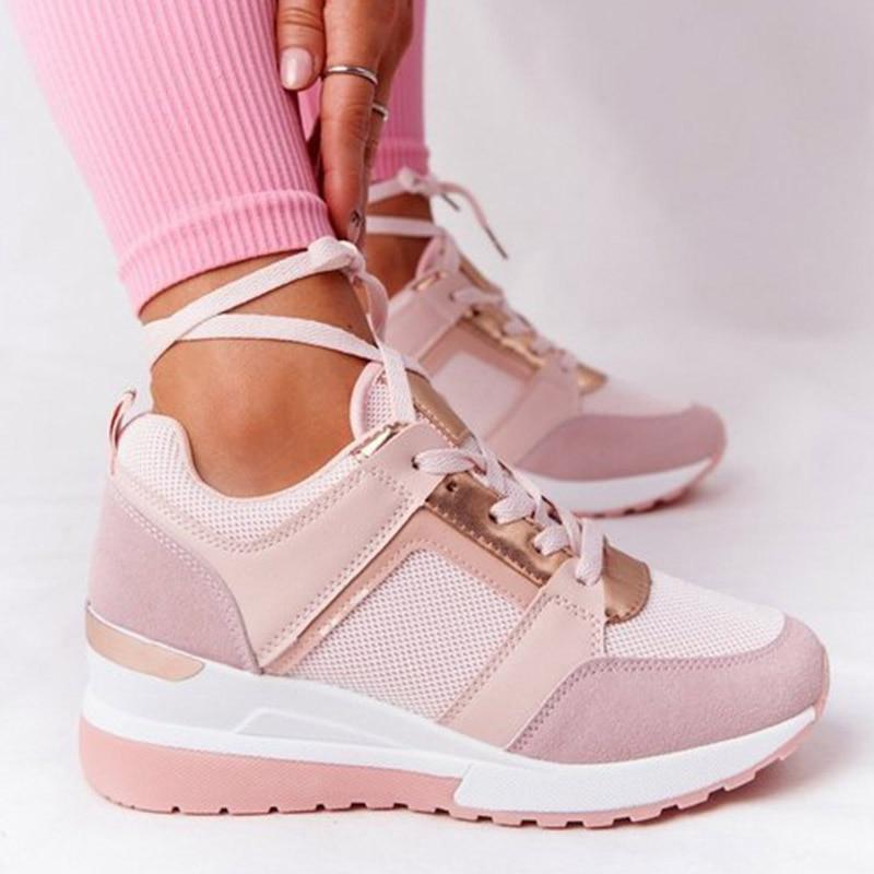 Dames Sneakers met Versterkte Zool Roze