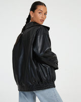 Women’s Loose Leather Jacket | Relaxed & Comfortable Fit | Everyday & Versatile Wear