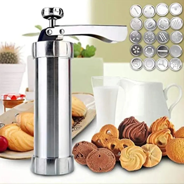 Edelstahl Keks-Presse | Perfekt für gleichmäßige Kekse | BakePro