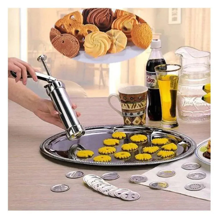 Edelstahl Keks-Presse | Perfekt für gleichmäßige Kekse | BakePro