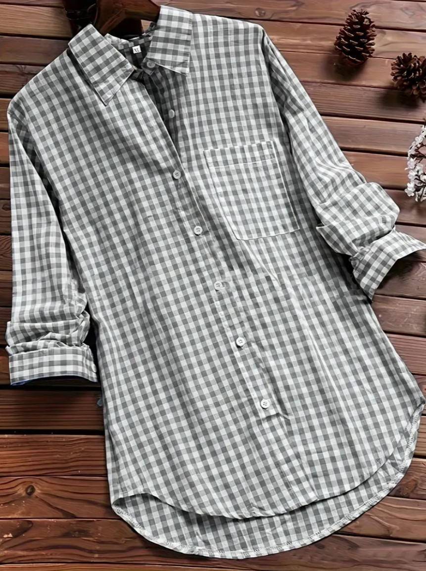 Effortless Women's Blouse With Long Sleeves 10