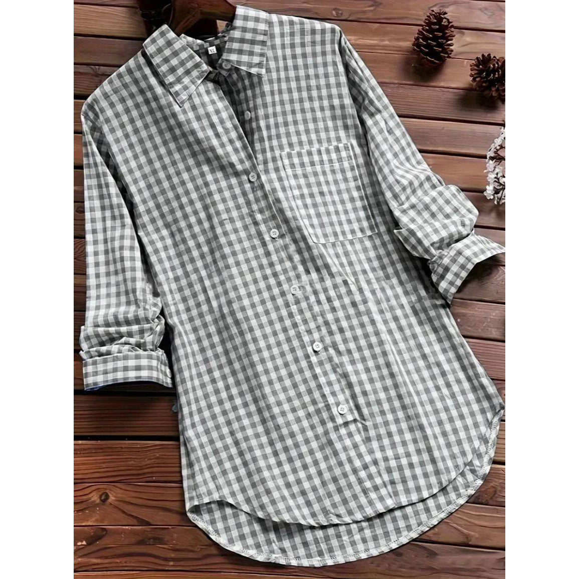 Effortless Women's Blouse With Long Sleeves 4
