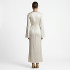 Elegant Womens Long Sleeve Maxi Dress with Tie Waist 7