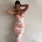Elegant Floral Maxi Dress For Wedding Guests 1