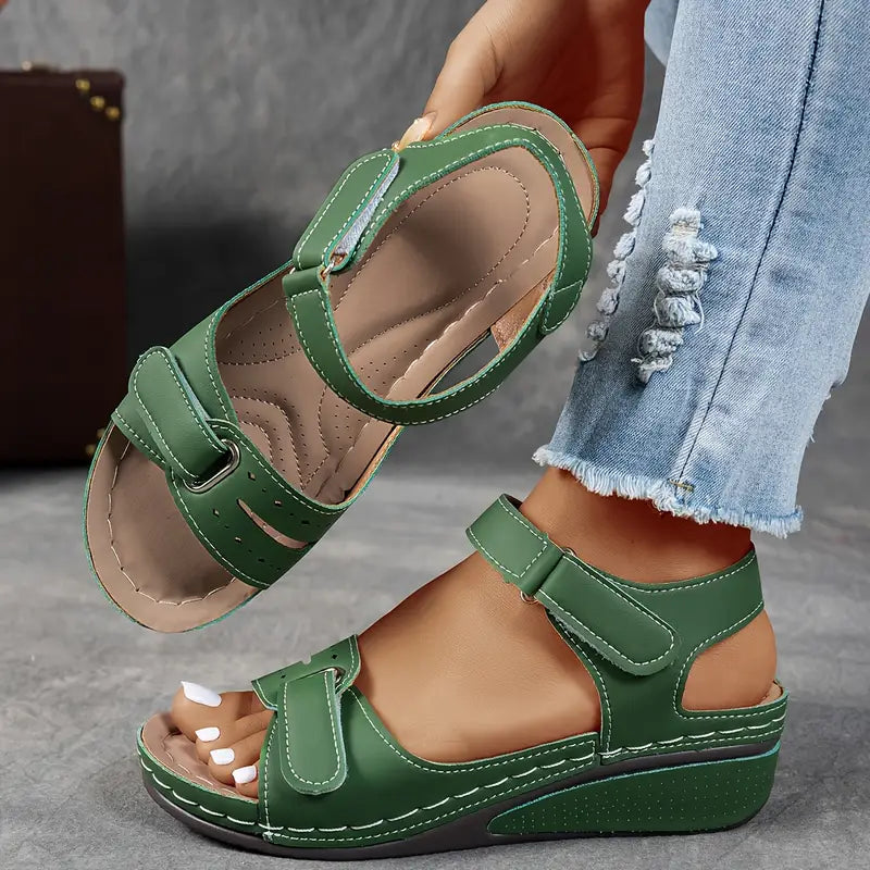 Elegant Orthopedic Sandals for Women with Wedge Heel | All-Day Comfort and Adjustable Fit 1