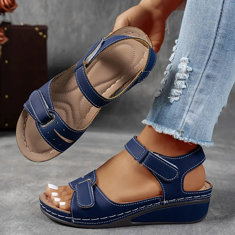 Elegant Orthopedic Sandals for Women with Wedge Heel | All-Day Comfort and Adjustable Fit 3